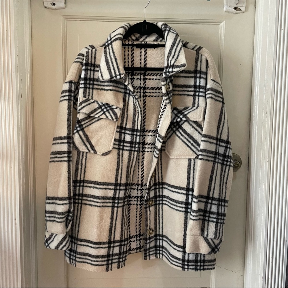 Missguided Plaid Coat